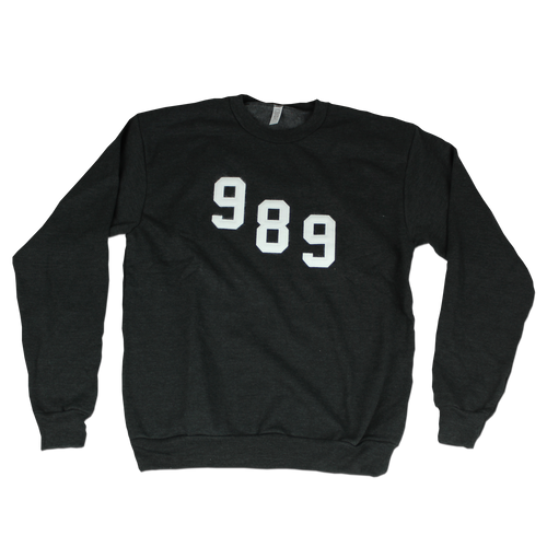 989 College Crewneck - Heather Grey