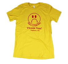 Load image into Gallery viewer, Sad in Saginaw T-shirt - Mustard Yellow