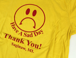 Sad in Saginaw T-shirt - Mustard Yellow